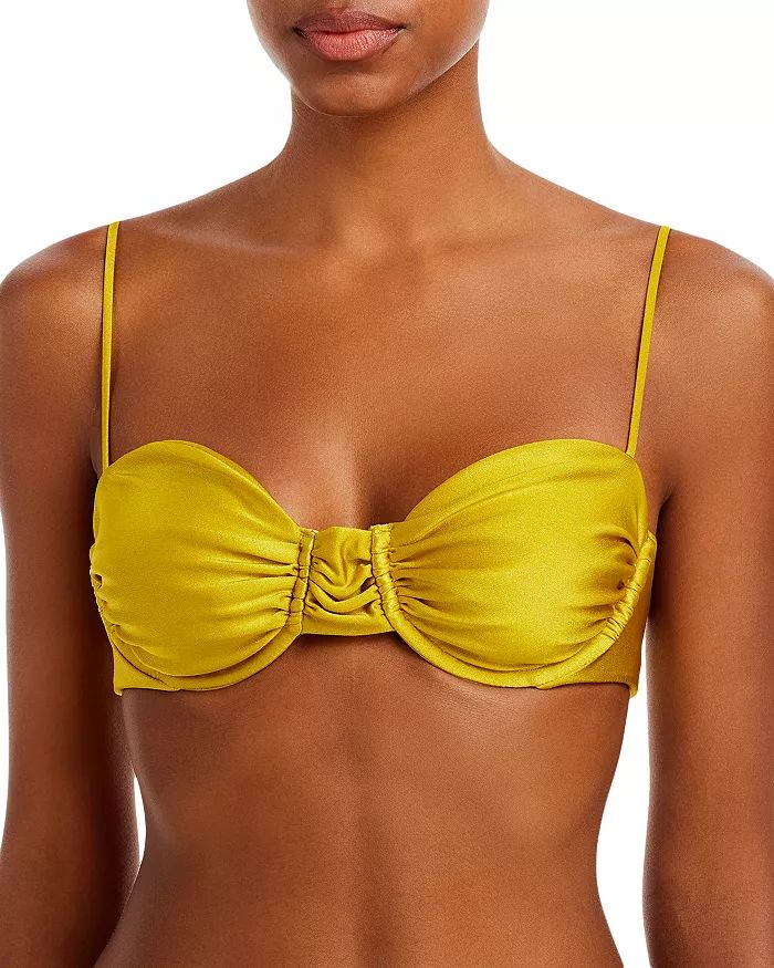 Mia Gathered Front Bikini Top | Bloomingdale's (US)