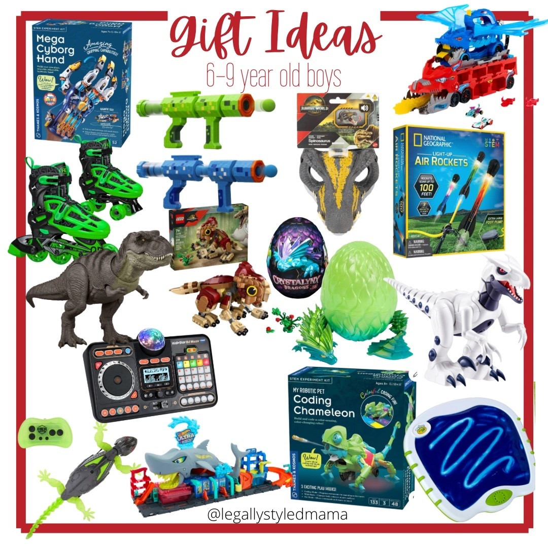 Gift ideas for 6-9 year old boys $8-$50  

Gift guide, Christmas gifts, gifts for kids 

#LTKKids #LTKSaleAlert #LTKGiftGuide