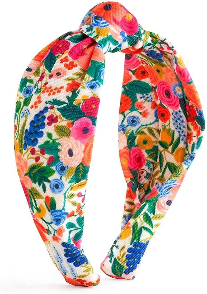 RIFLE PAPER CO. Garden Party Knotted Fabric Headband | Signature Bright Floral Pattern, Top Off Y... | Amazon (US)