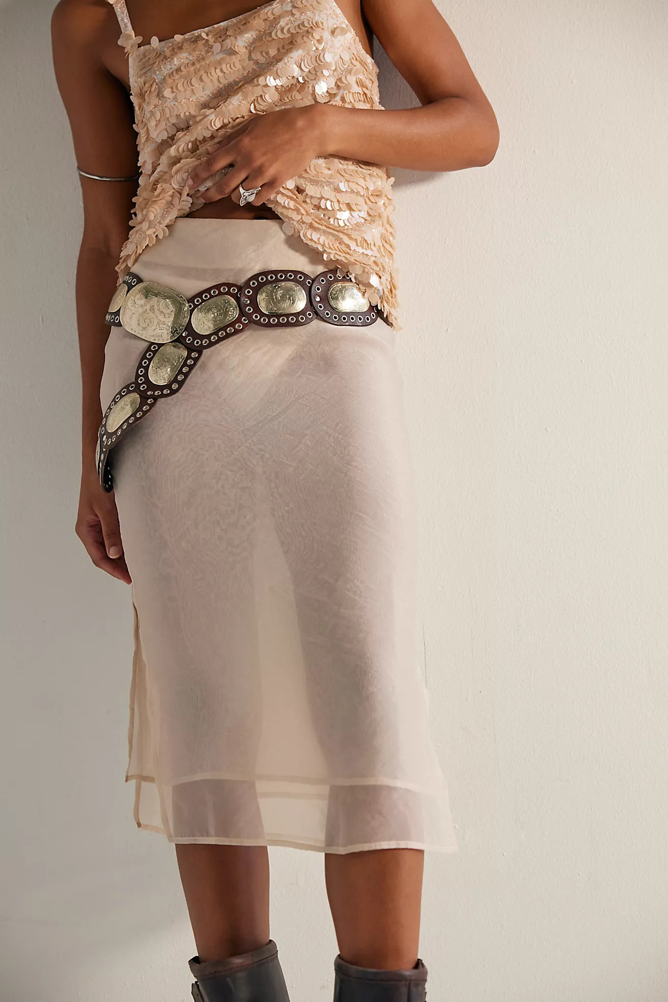 Sheer Luck Midi Skirt | Free People (Global - UK&FR Excluded)