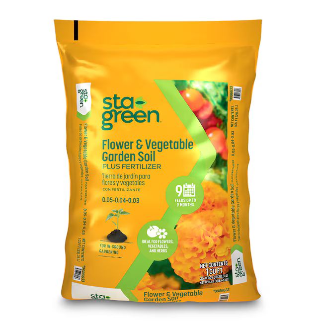 Sta-Green 1-cu ft Vegetable and Flower Garden Soil | Lowe's