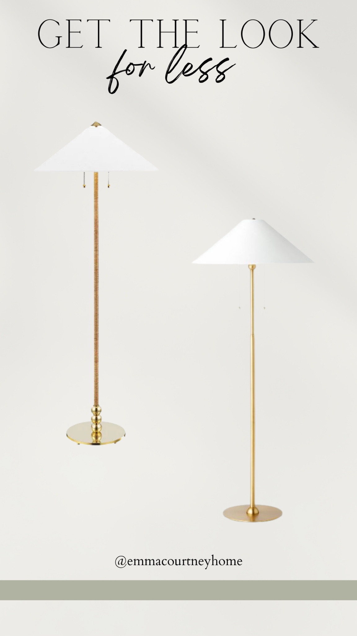 Get the look for less. Designer inspired floor lamp 

#LTKstyletip #LTKhome #LTKFind