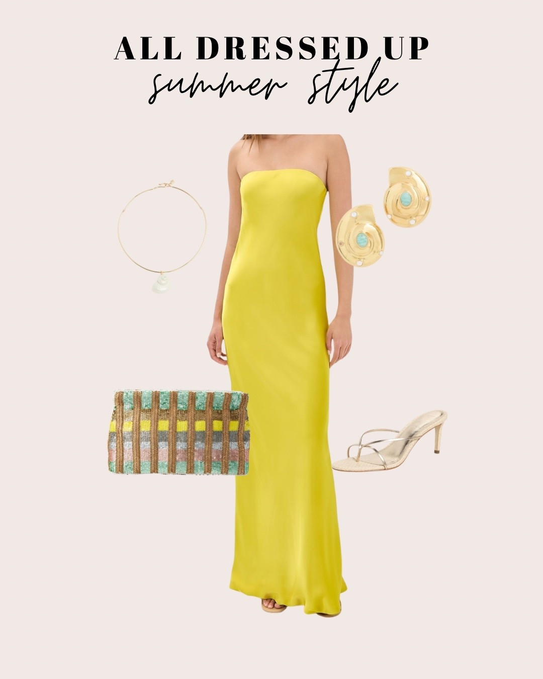 If I had somewhere fancy to go, this is what I would wear! 

The simple elegance, the pop of color, the sequin clutch...all perfection!  This would be perfect for a summer wedding or event!!

#LTKPetite #LTKOver40 #LTKWedding