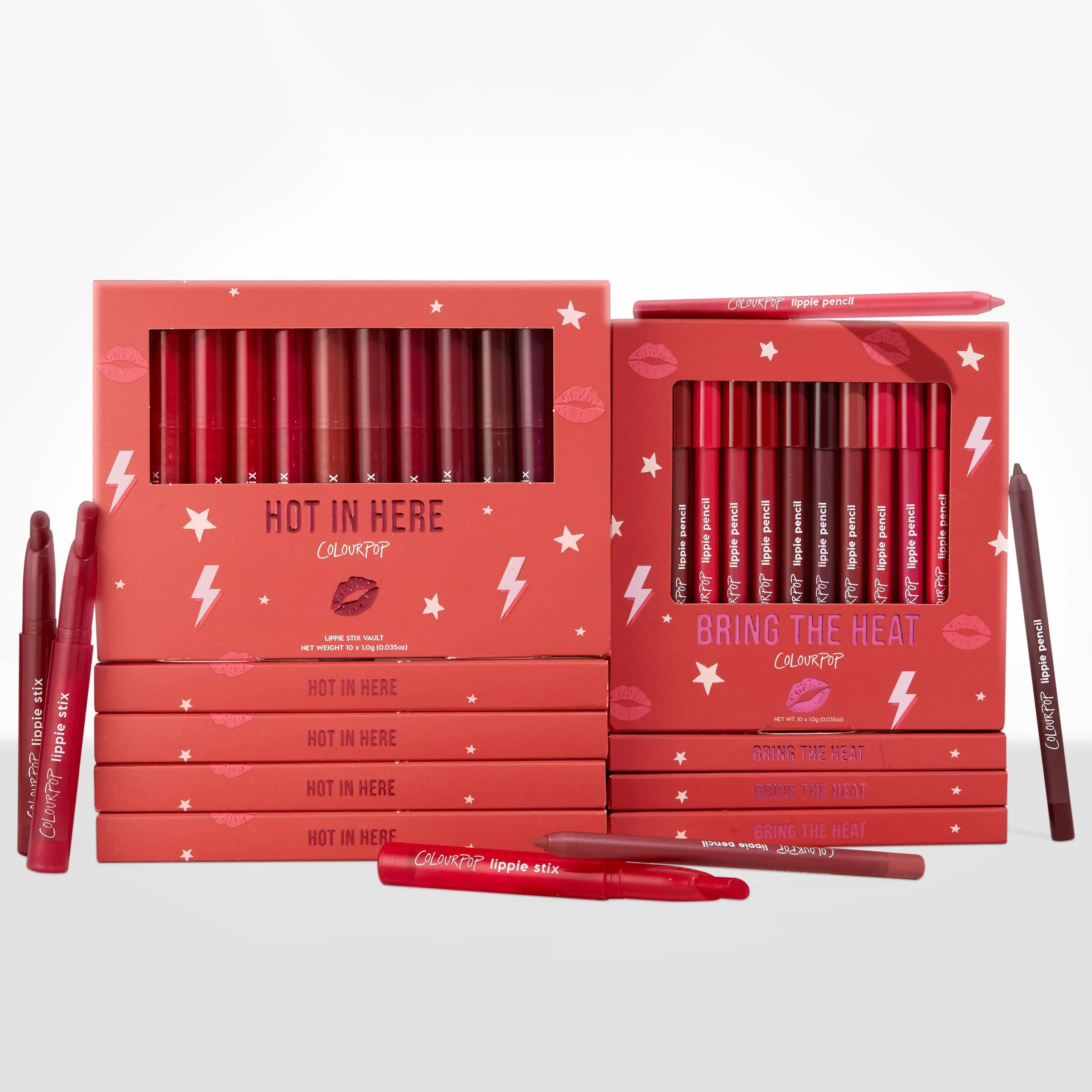 Heat Warning Vault Set Makeup in Red | ColourPop | Colourpop