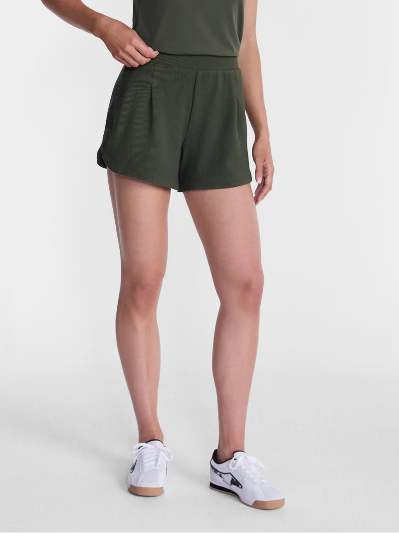 Avia Women's and Women's Plus Ottoman Lounge Shorts, 4.25'' Inseam, Sizes XS-4X | Walmart (US)