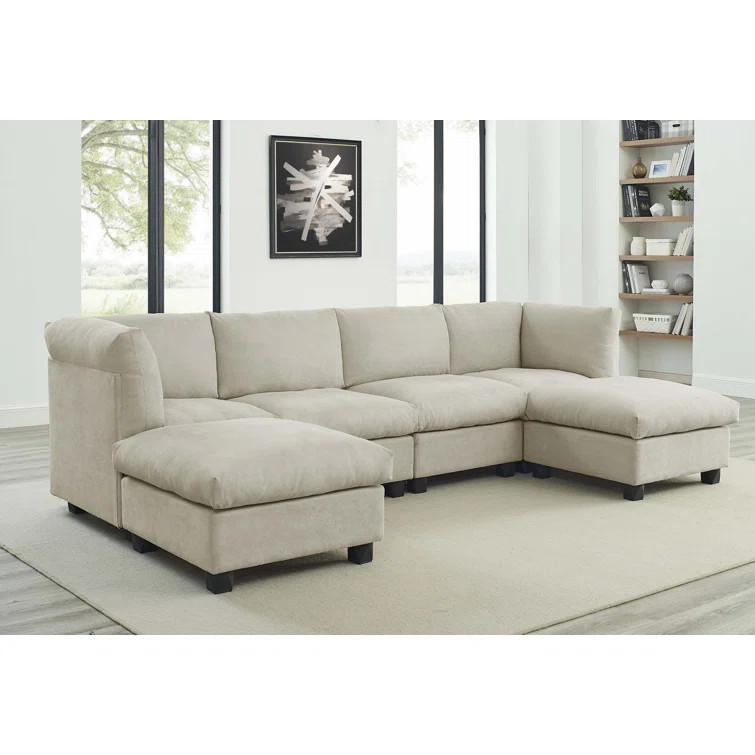 Alaja 6 - Piece Upholstered Sectional | Wayfair North America