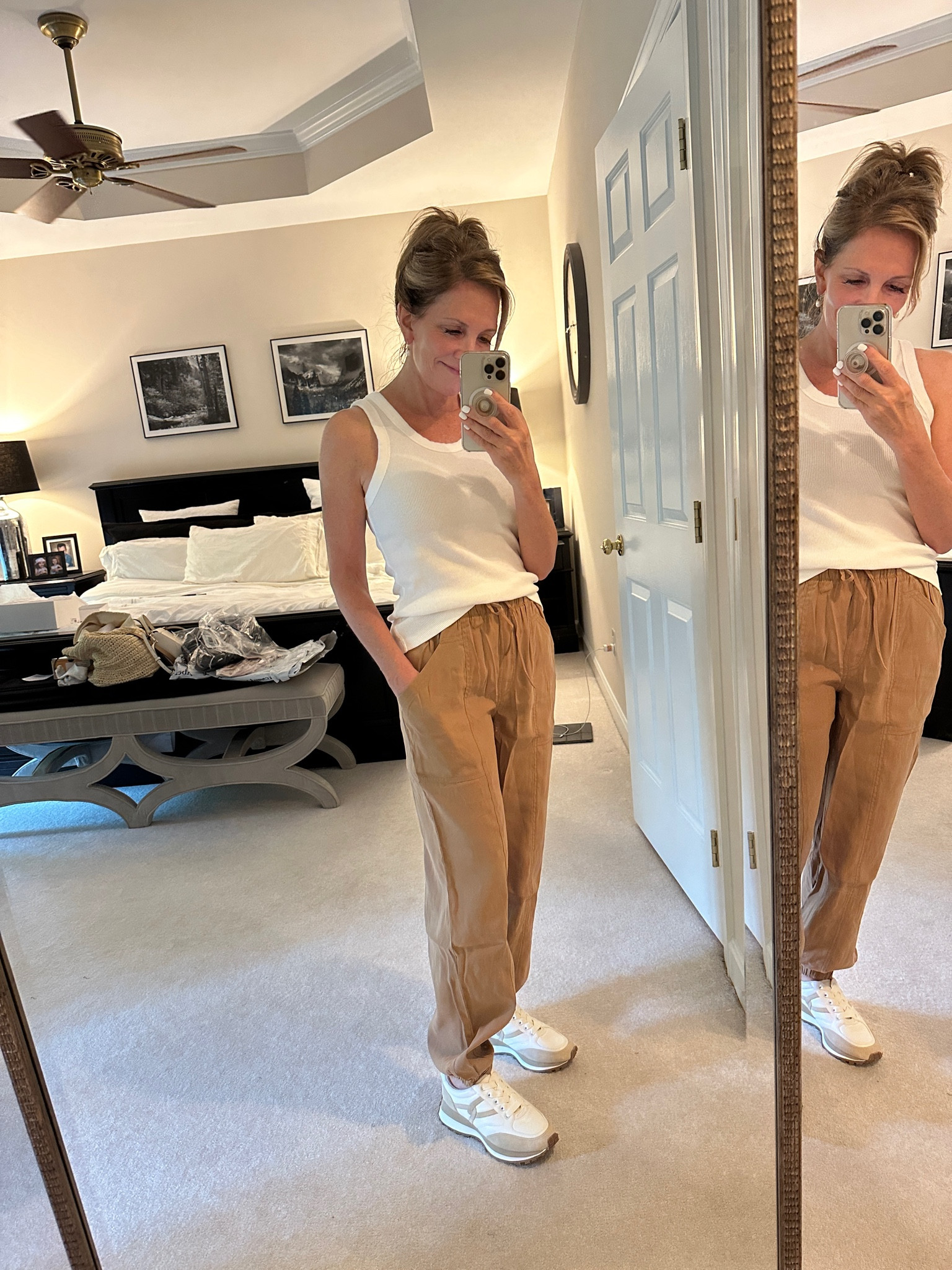 Perfect for travel, these joggers are comfortable and generously sized but they are long and do puddle at ankle and these are a size xsmall short and on clearance !

#LTKFindsUnder100 #LTKOver40 #LTKSaleAlert