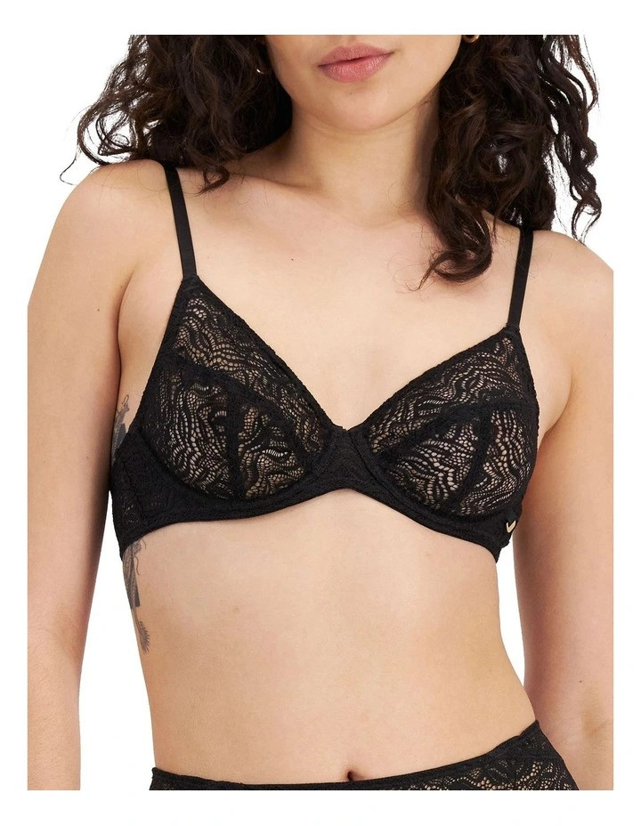 Because Lightweight Bra in Black | Myer