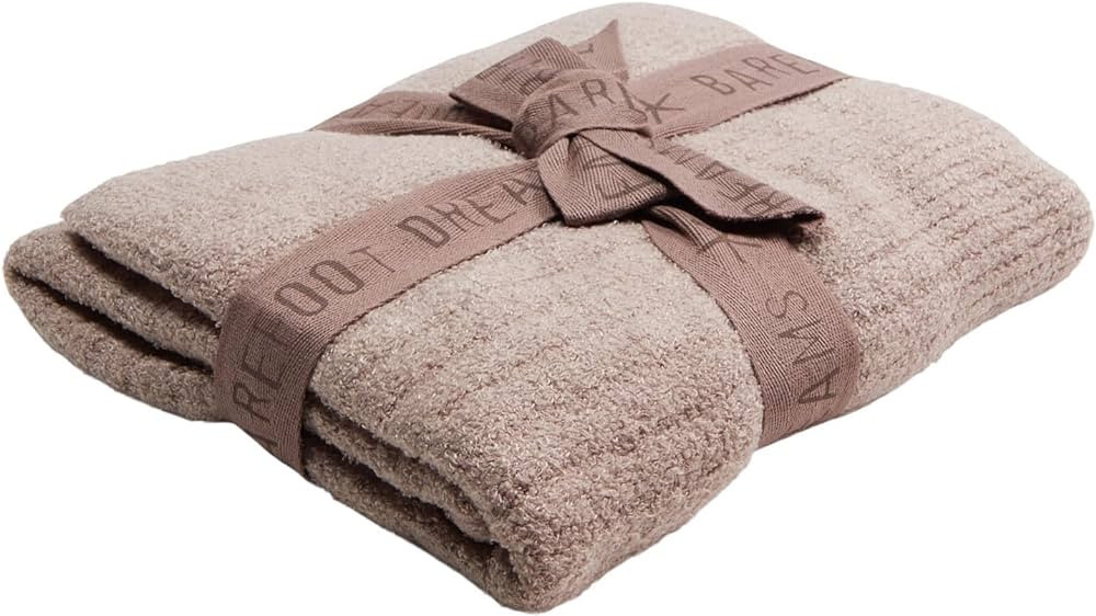 Barefoot Dreams CozyChic® Lite Ribbed Blanket Deep Taupe One Size | Amazon (US)