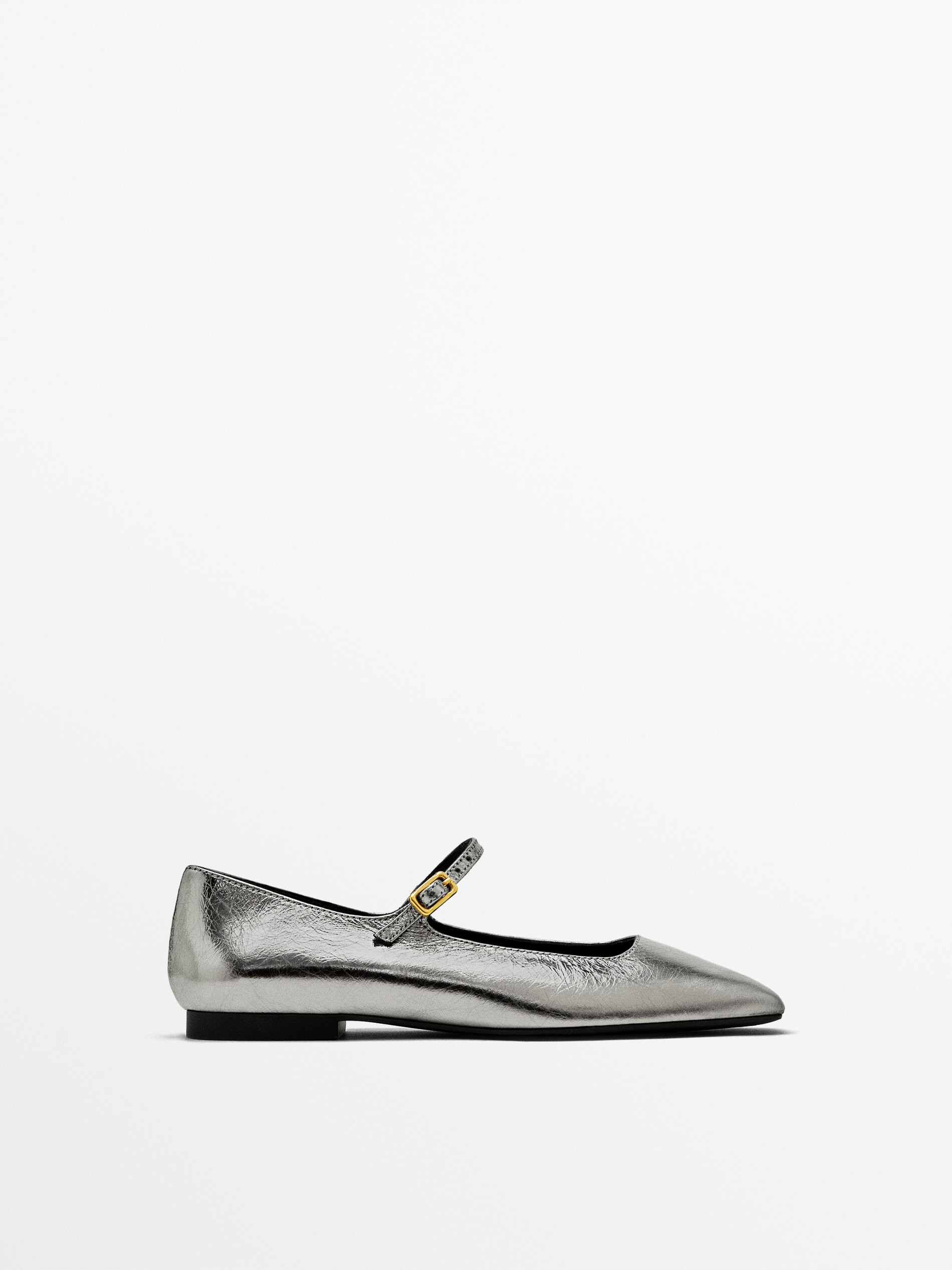 Ballet flats with buckle | Massimo Dutti UK