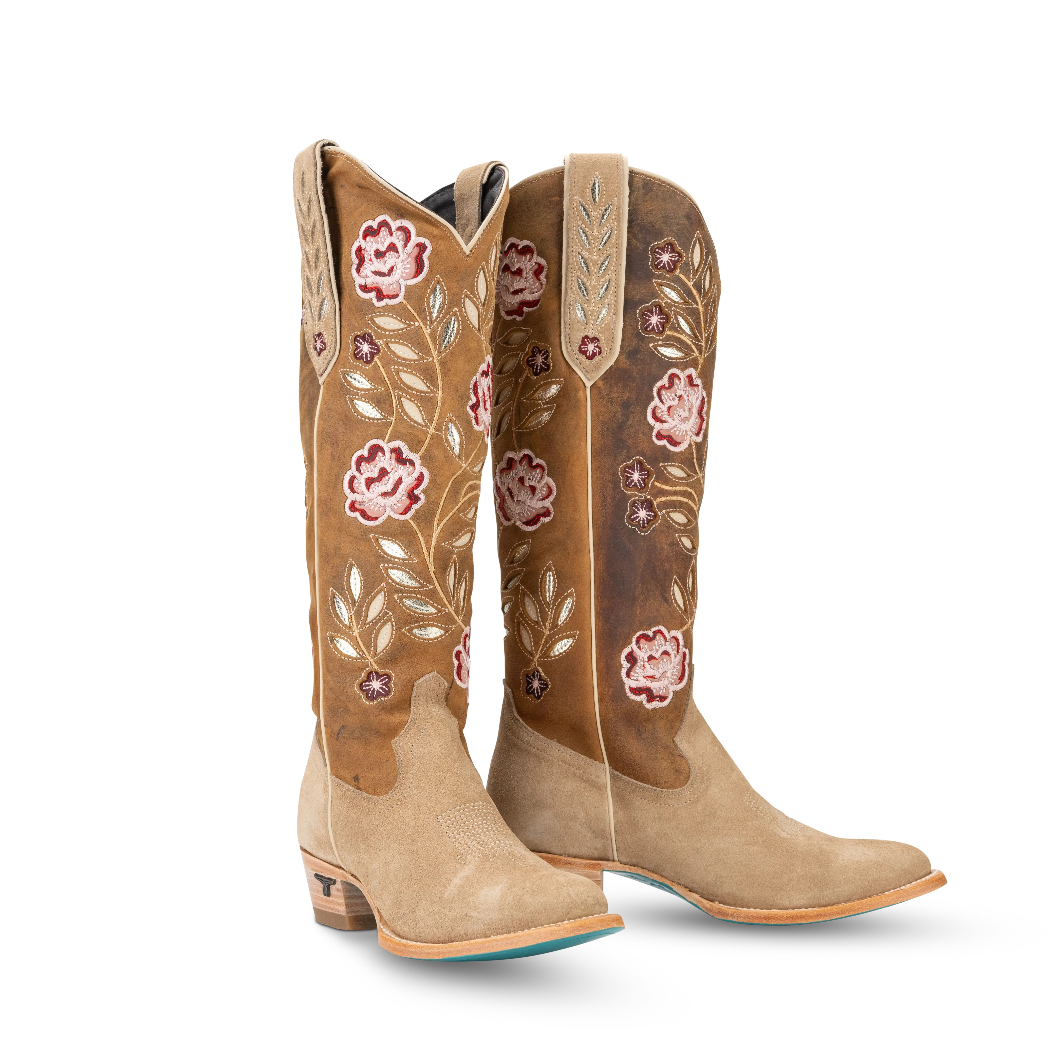 Kenzie Boot - Latte Suede/Burnt Caramel Latte Suede / 10 | Lane Boots