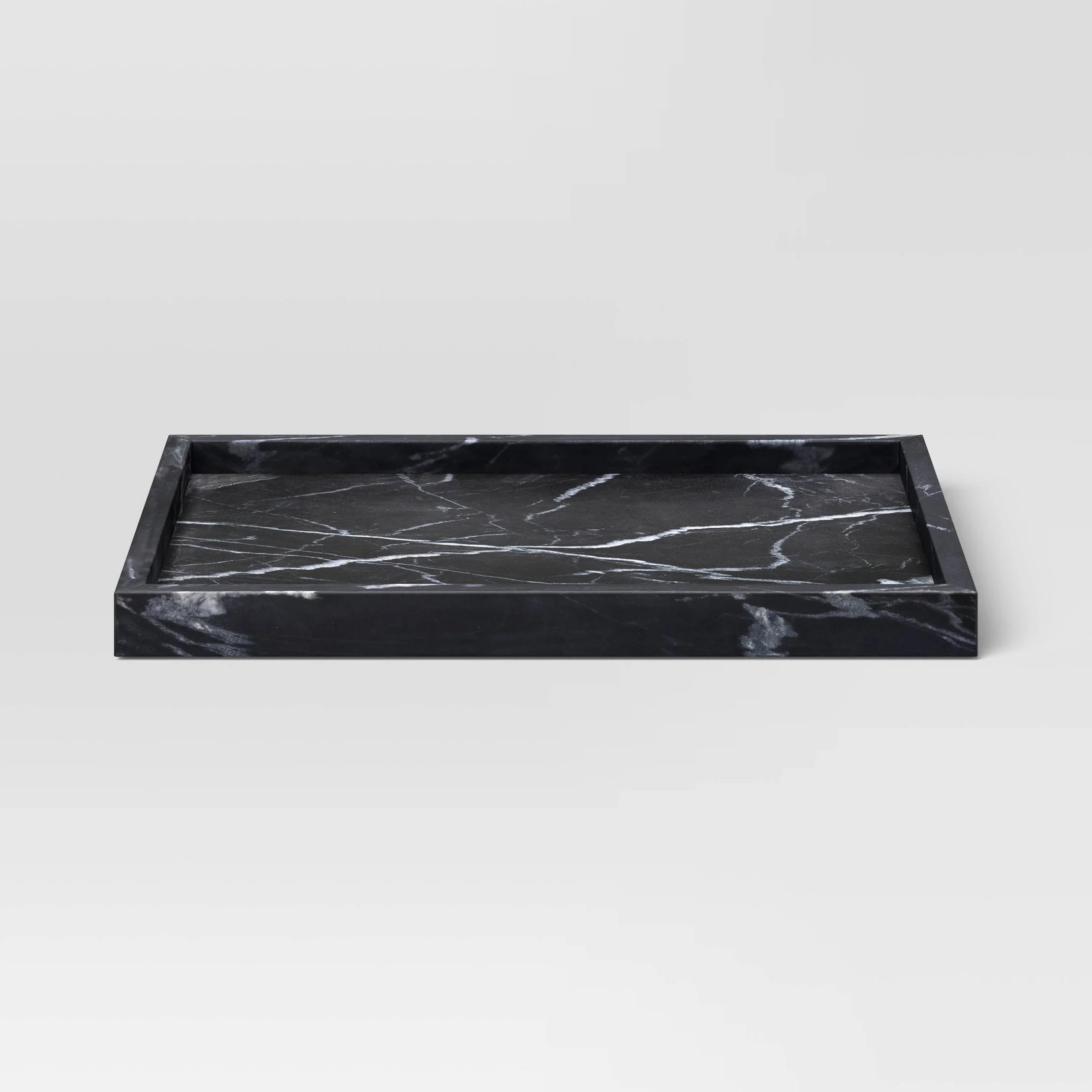 Marble Rectangle Tray Black - | Walmart (US)