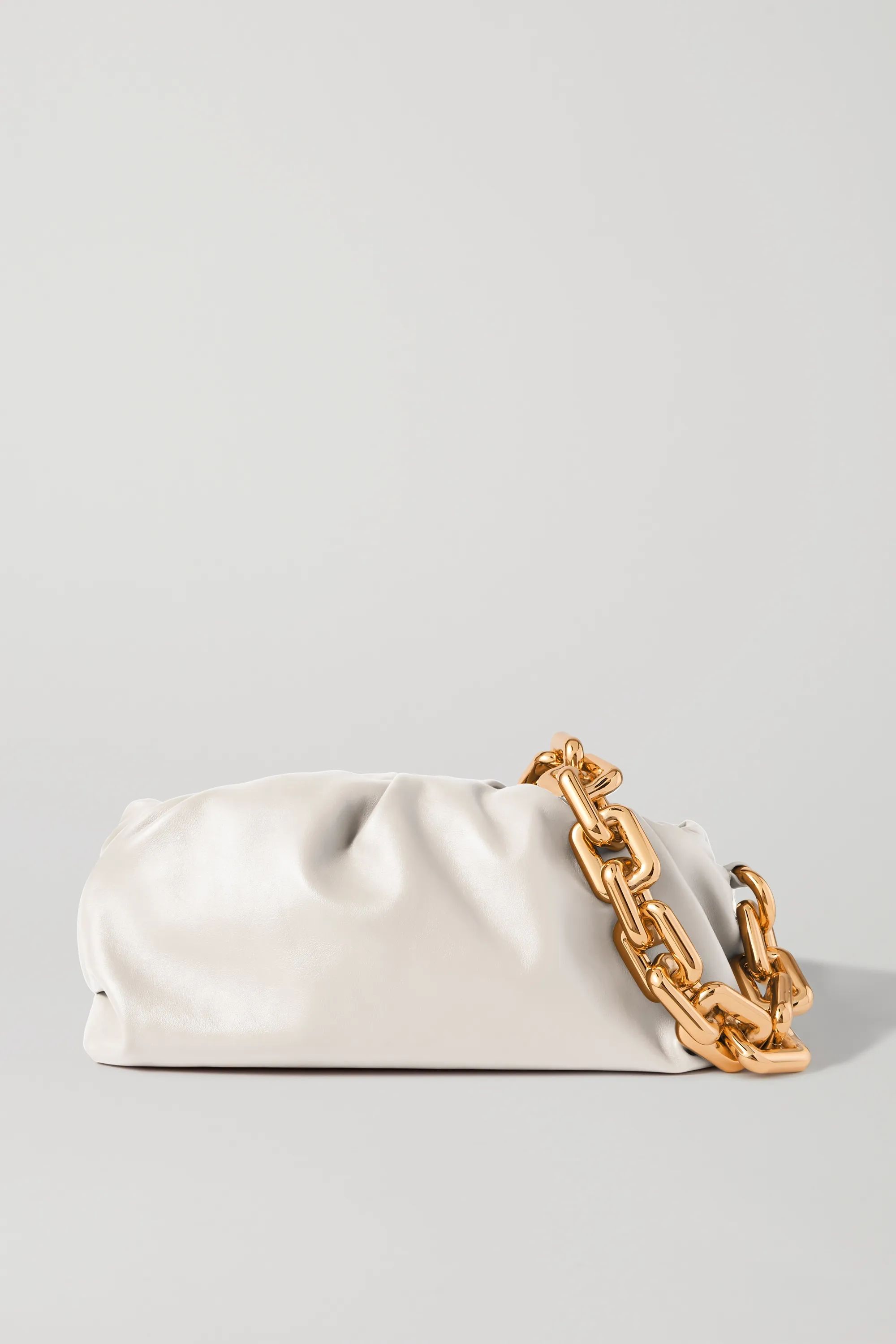 The Chain Pouch gathered leather clutch | NET-A-PORTER (US)