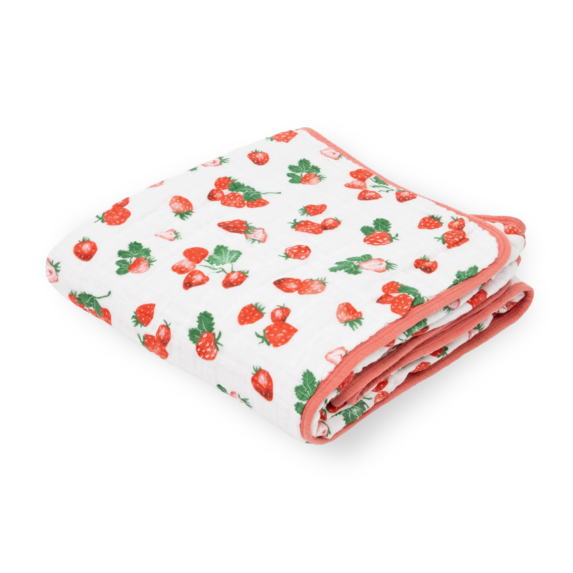 Original Cotton Muslin Quilt - Strawberry Patch | Little Unicorn