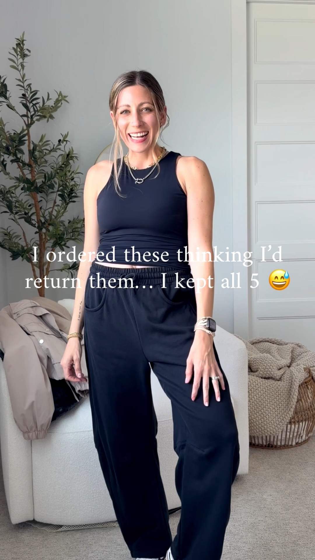 These are the kind of pieces that make getting dressed so easy 🙌🏼

2 tanks in multiple colors, the perfect tee, and the comfiest pants = my spring uniform lately. Everything is lightweight, easy to mix + match, and actually feels good on (because if it’s not comfy… I’m not wearing it 😅).
Everything comes in a ton of different colors so you can choose your fave! I’m wearing a size medium in everything. Only thing I would maybe change is going to a small in the tee! 
If you’re building a simple spring wardrobe, start here 👏🏼
💛

#amazonfashion #springstyle #casualoutfits #everydaystyle #momstyle #comfystyle #amazonfinds

#LTKgrwm #LTKootd #LTKmomlife