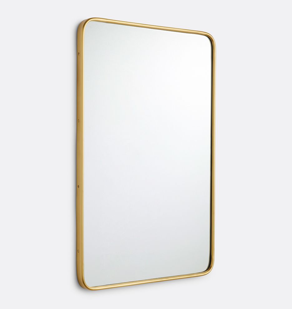 Rounded Rectangle Metal Framed Mirror

  Item #E4774 | Rejuvenation
