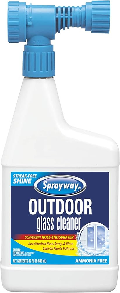 Sprayway Outdoor Glass Cleaner, 32oz | Streak-Free Shine, Foaming Action | Ideal for Windows, Pat... | Amazon (US)