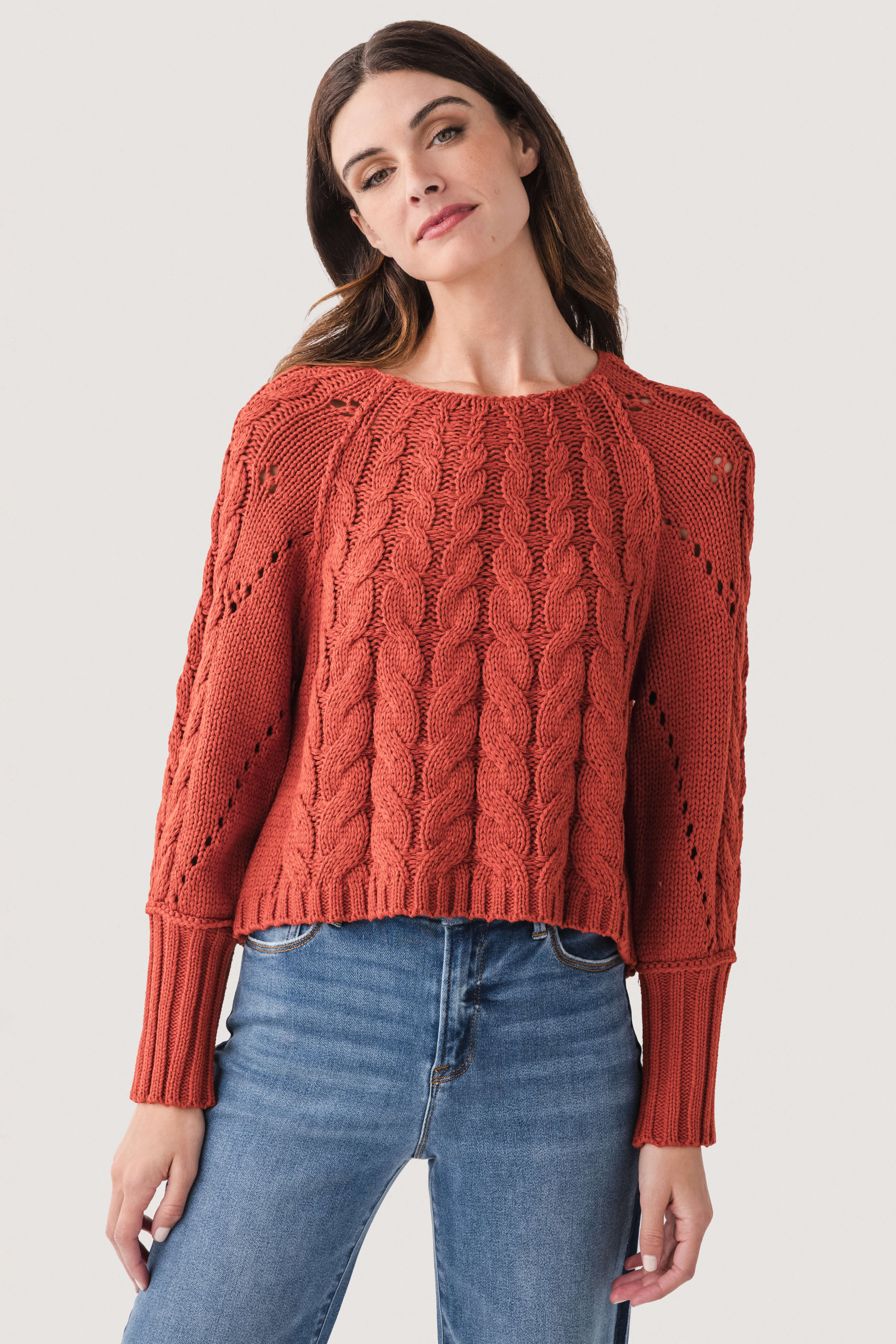 Six Fifty Alexa Cableknit Sweater | Social Threads
