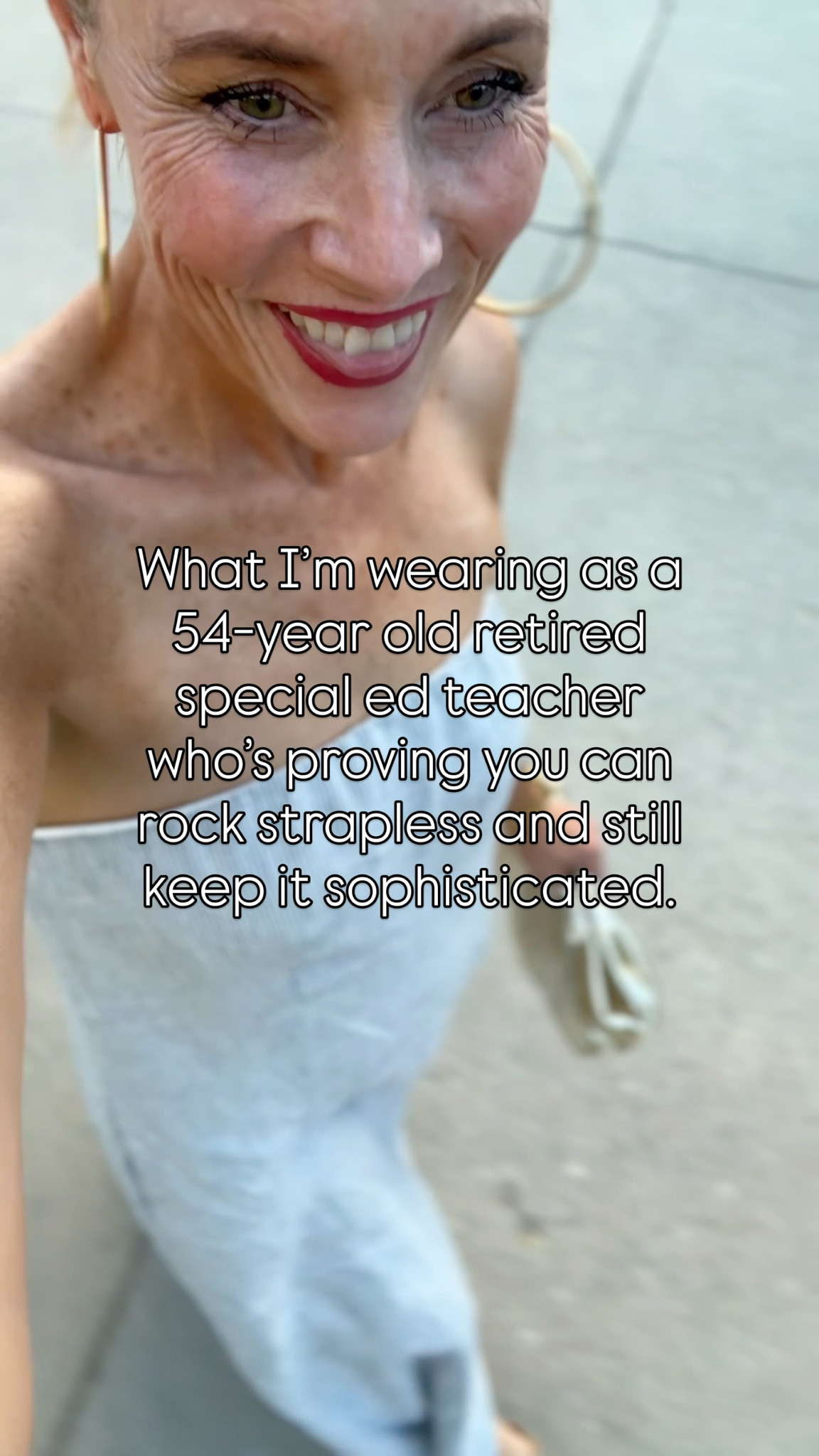 Strapless can be chic, timeless, and age-positive, especially when you pair it with confidence. Style is about how you feel in your clothes, not a made-up rule about what you should wear after a certain age. 



#LTKOver40 #LTKStyleTip #LTKFindsUnder100