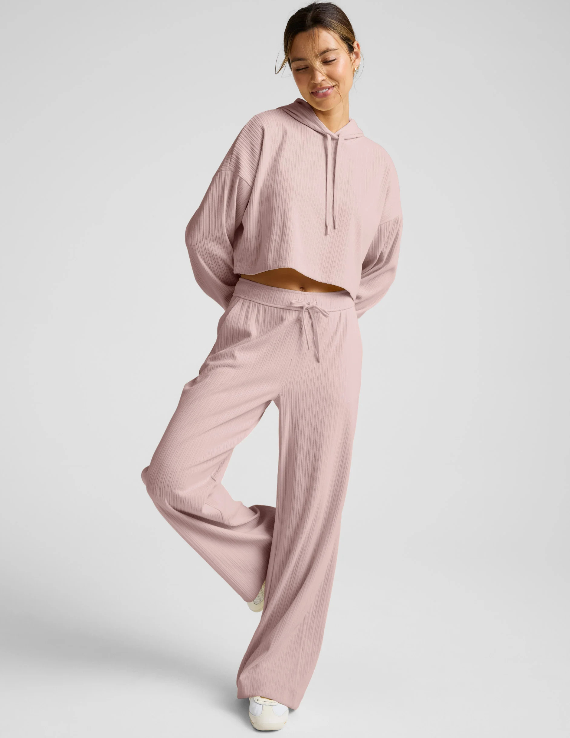 Breathe Easy Ribbed Wide Leg Pant | Beyond Yoga | Beyond Yoga