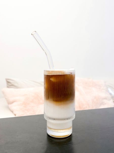 The cutest glass for iced drinks 

#glass #home #glassware #ribbedglass #coffee 

#LTKFind #LTKhome #LTKunder50
