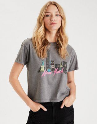 AE NYC Skyline Graphic T-Shirt | American Eagle Outfitters (US & CA)