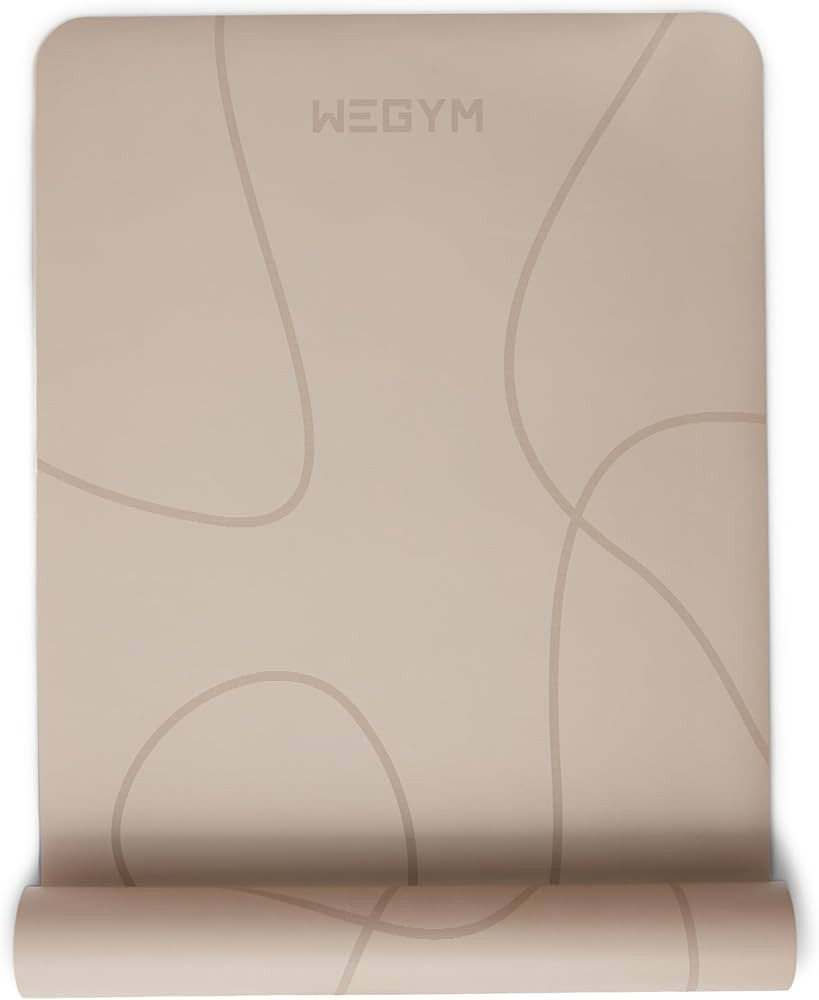 4mm Cushioned Exercise Mat for Yoga & Pilates - Anti Slip, Polyurethane with Suede Top & Carrying... | Amazon (US)