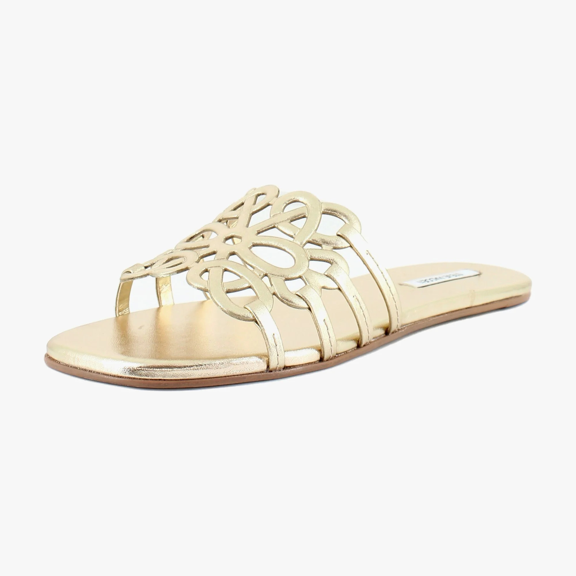 Steve Madden Lotus Women's Sandals Gold Leather Size 8 M | Walmart (US)