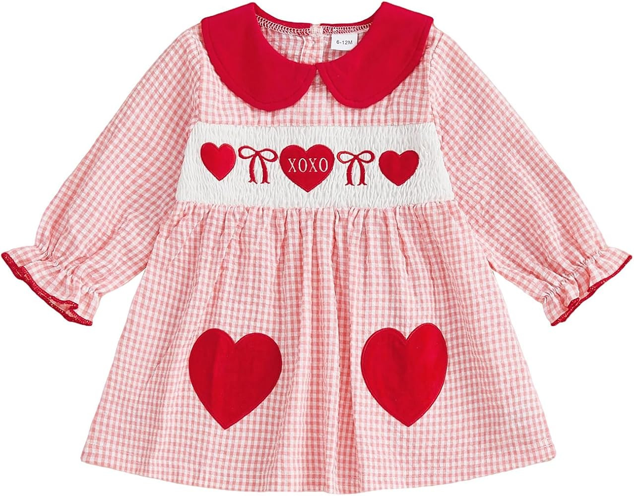 Adobabirl St Patricks Day Baby Girl Outfit Toddler Shamrock Embroidery Dress Ruffle Long Sleeve S... | Amazon (US)