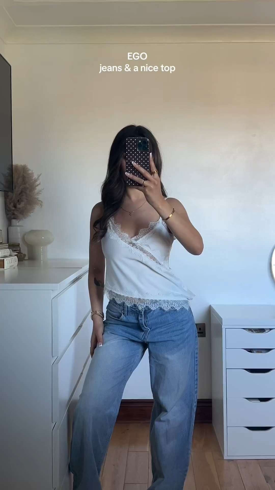 EGO jeans & a nice top🤍 

 #LTKuk #LTKdatenight #LTKpartywear