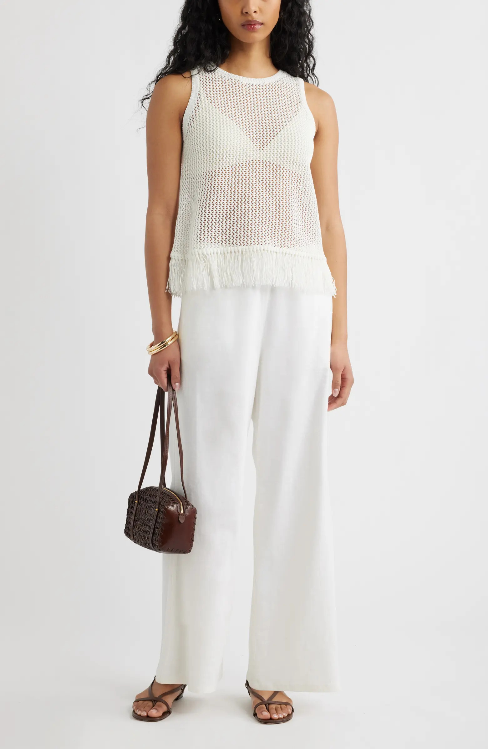 Fringe Sleeveless Sweater | Nordstrom