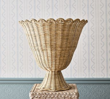 Leisel Wicker Decorative Urn | GreenRow