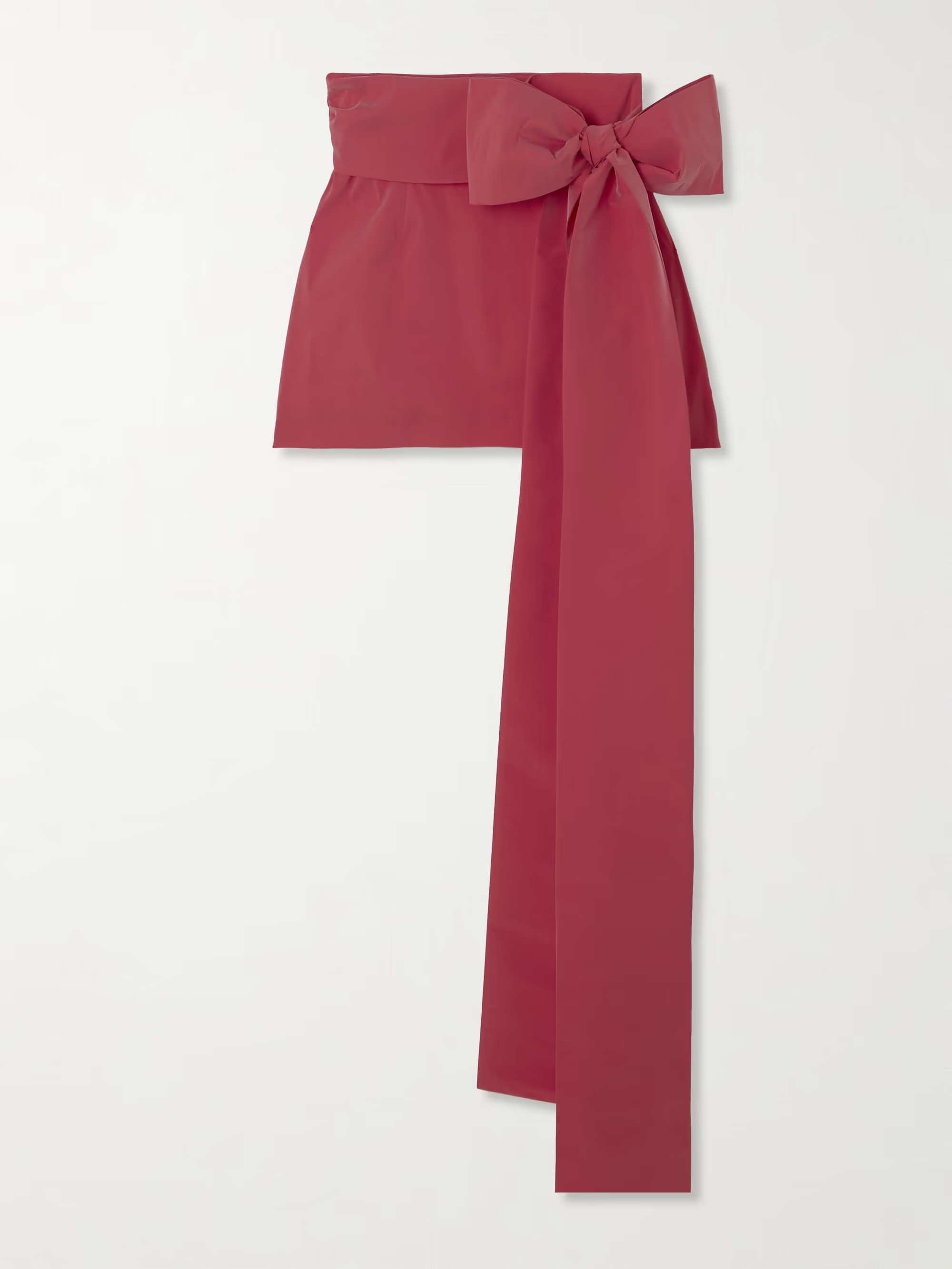 Bernard bow-detailed taffeta mini skirt | NET-A-PORTER (US)
