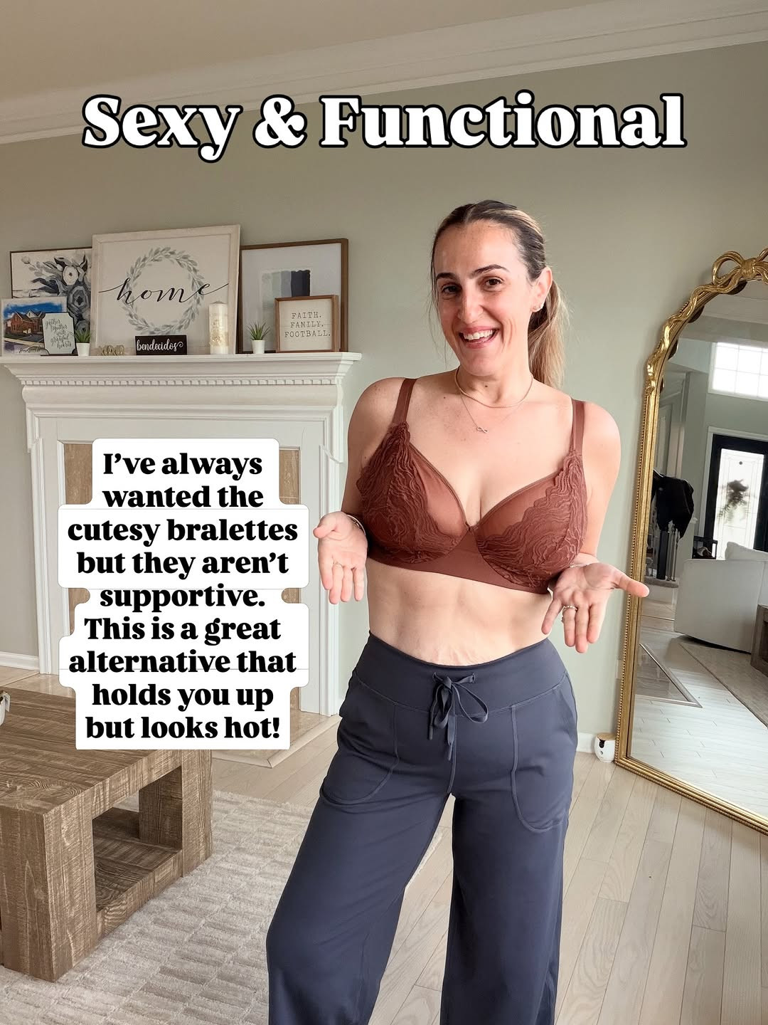 If there’s only 1 thing you ever get from me, I hope it’s a bra that fits! Trust me it changes your life.

Do not listen to the over under method for sizing. Use the website abrathatfits.org to get your size. Then shop.

Don’t go to VS, don’t go to Soma. Go to a specialty bra shop if you want to be measured in person.

Bras should: be secure and comfortable. The band should sit level and be parallel to the floor. The gore should lay flat to your chest. Your tissue should be fully enclosed and have no gaps or overspill. The underwire should not dig or poke.

Hope this helps!

#milennialmom #mombody #musthaves #bestbras #brasthatfit #comfybra 

 #LTKmomlife #LTKmorningroutine #LTKOver40