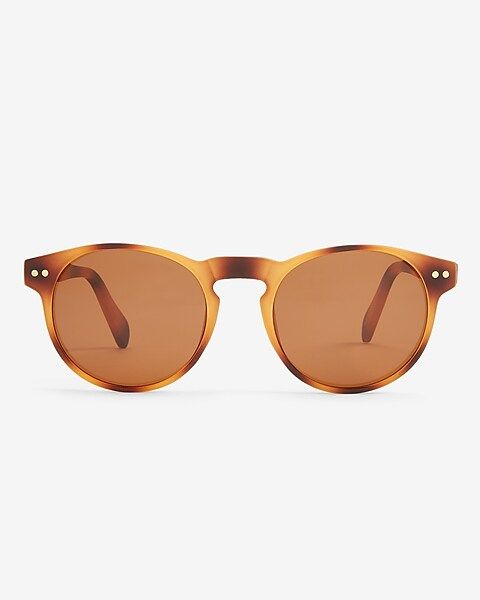 Orange Matte Round Glasses | Express