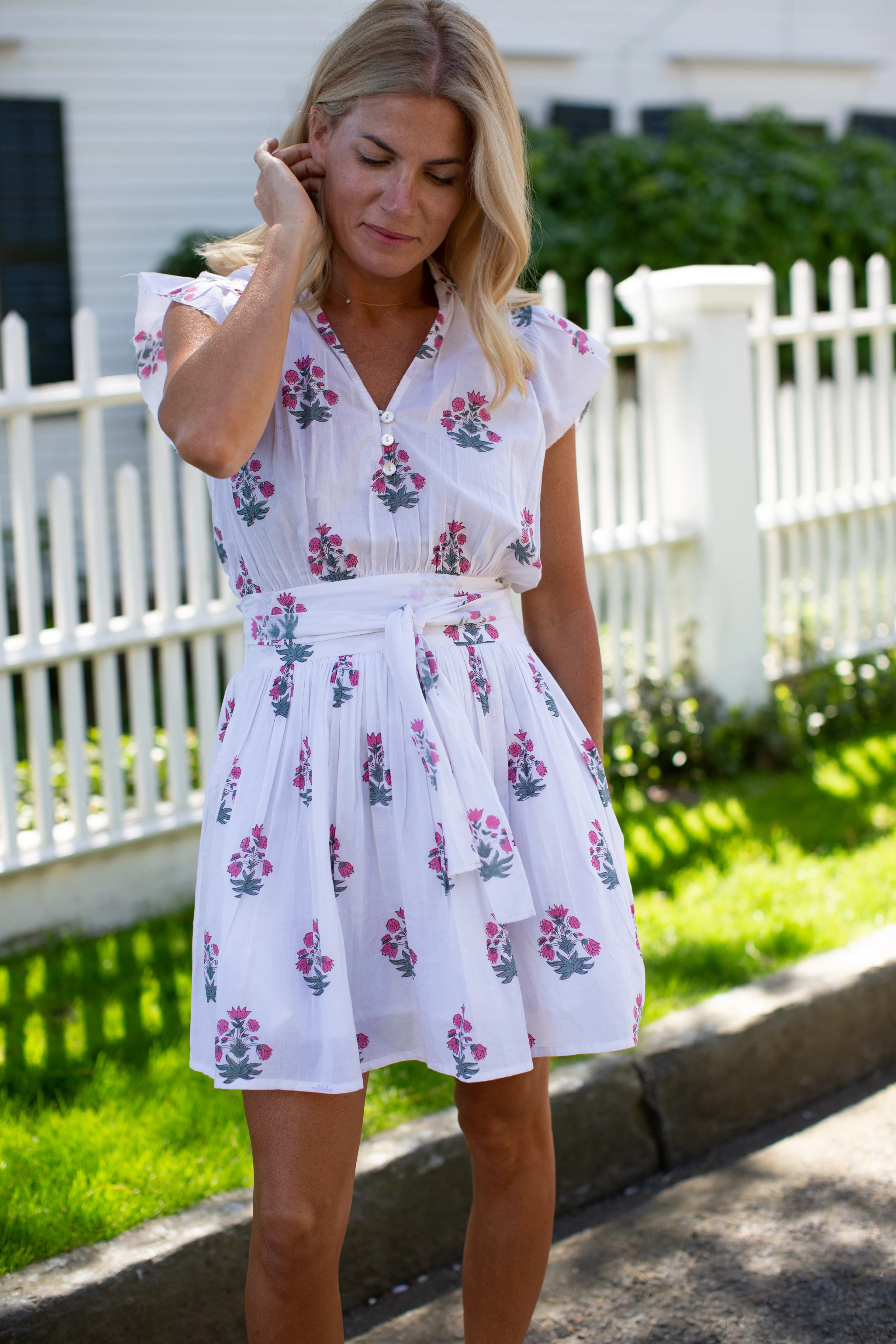 Liz Dress - Beach Rose Floral | Marea