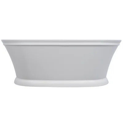 Anson 66" x 35" Freestanding Air Solid Surface Bathtub | Perigold