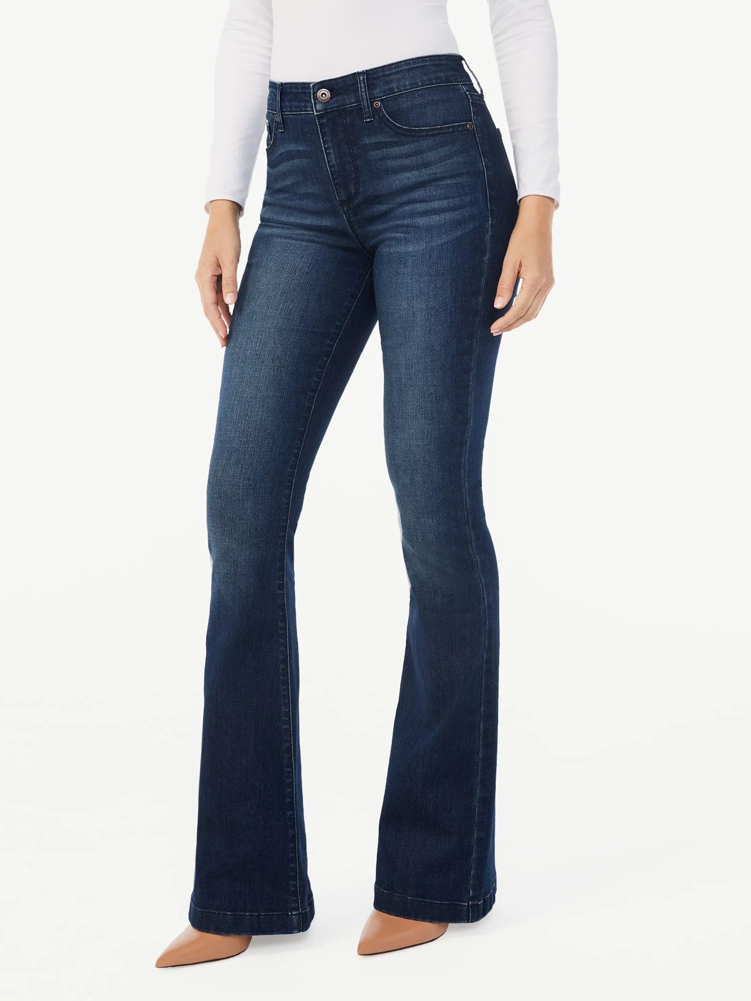 Sofia Jeans Women's Melisa High Rise Flare Jeans | Walmart (US)