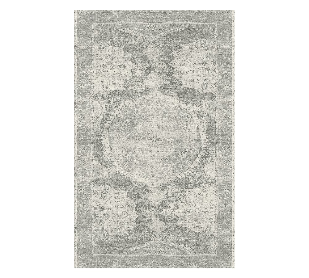 Barret Hand Loomed Wool Rug, 10x14', Gray | Pottery Barn (US)