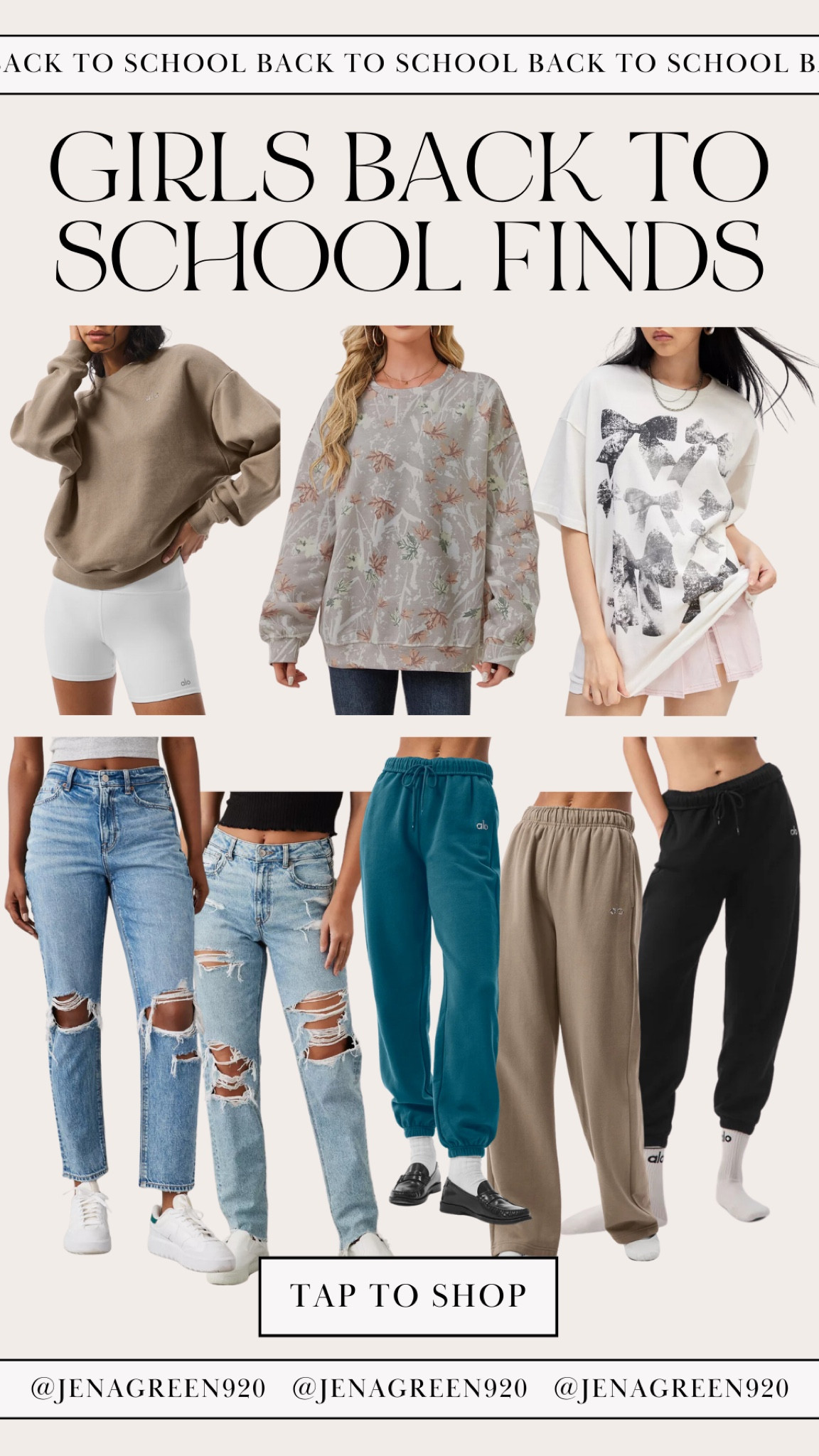 Girls Back to School Finds | Back to School Shopping | Alo Yoga | AE Jeans | Graphic Tres | Oversized Sweatshirt 

#LTKStyleTip #LTKFindsUnder50 #LTKFindsUnder100