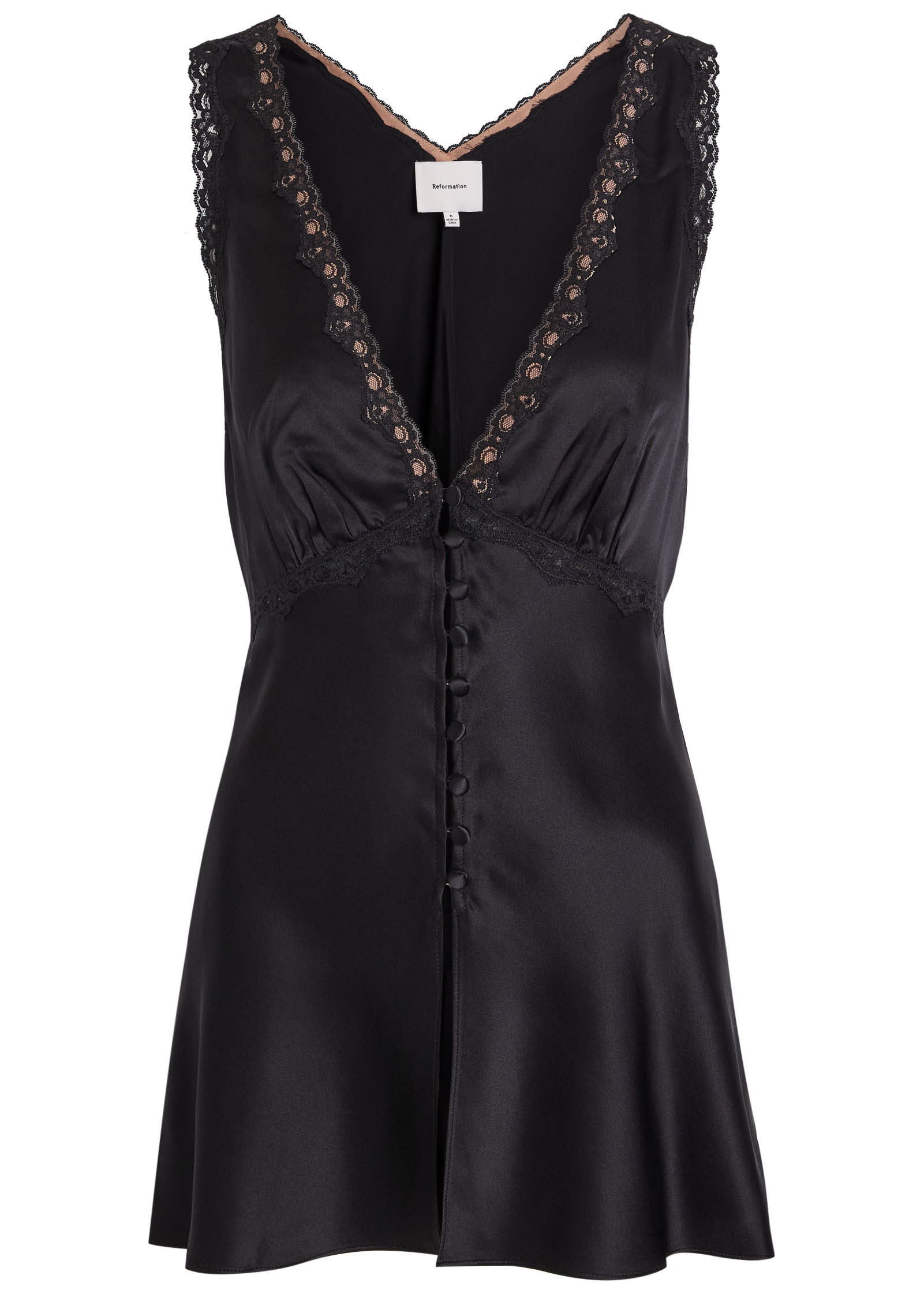 Addie lace-trimmed silk top | Harvey Nichols