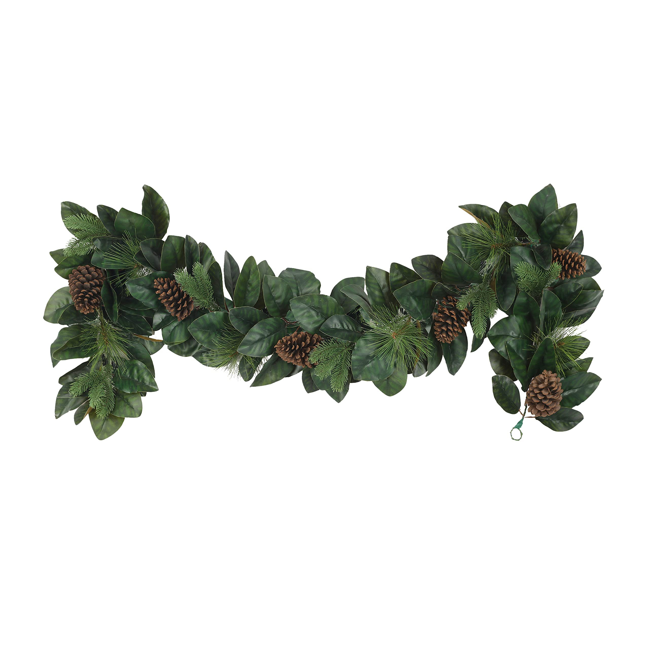 Puleo International 6 ft x 9" Garland with Magnolia Leaves & Pine Cones | Amazon (US)