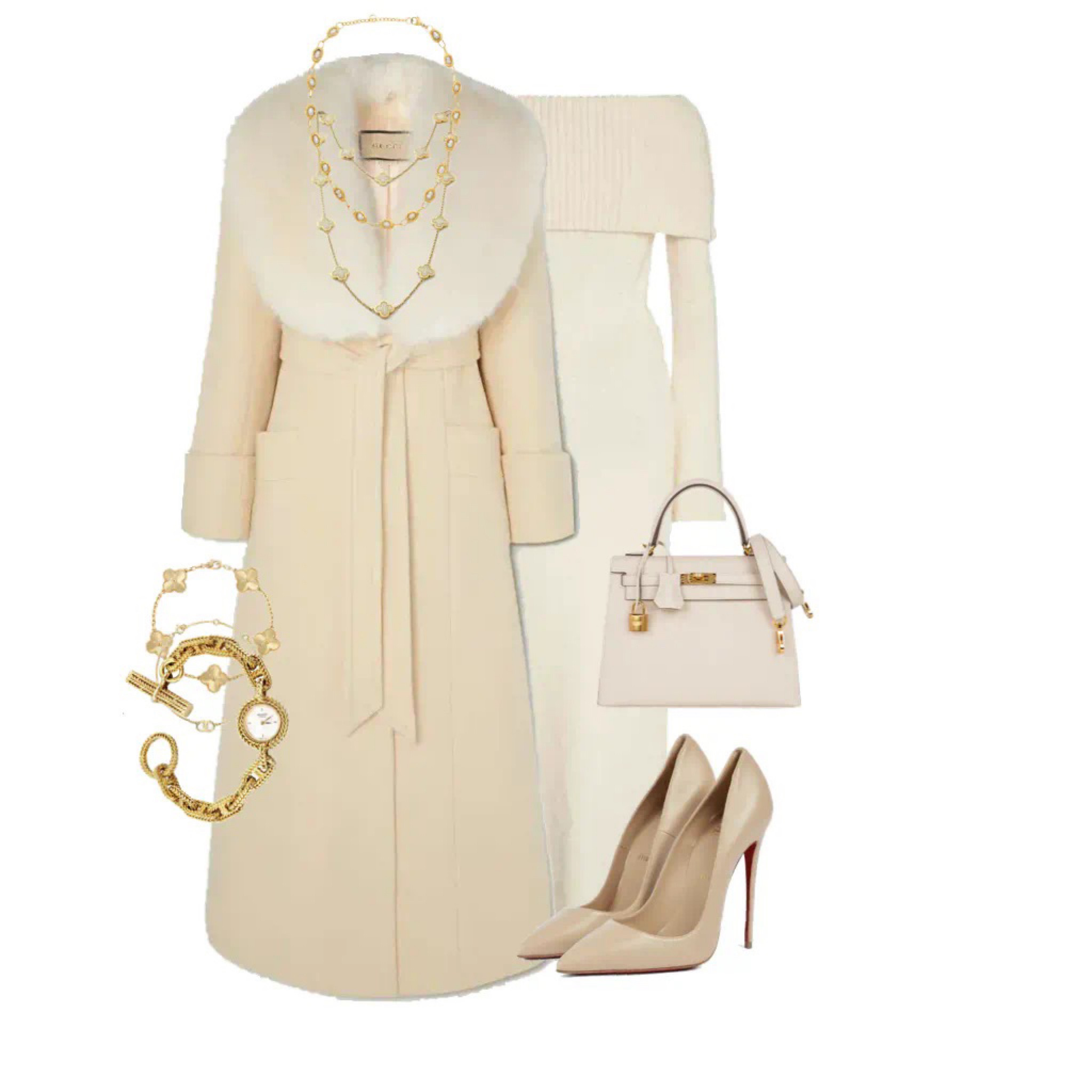 what color goes with cream dress What color shoes to wear with a beige dress outfit or taupe dress!