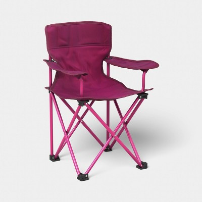 Kids' Foldable Quad Outdoor Portable Camping Chair Berry/Pink - Sun Squad™ | Target