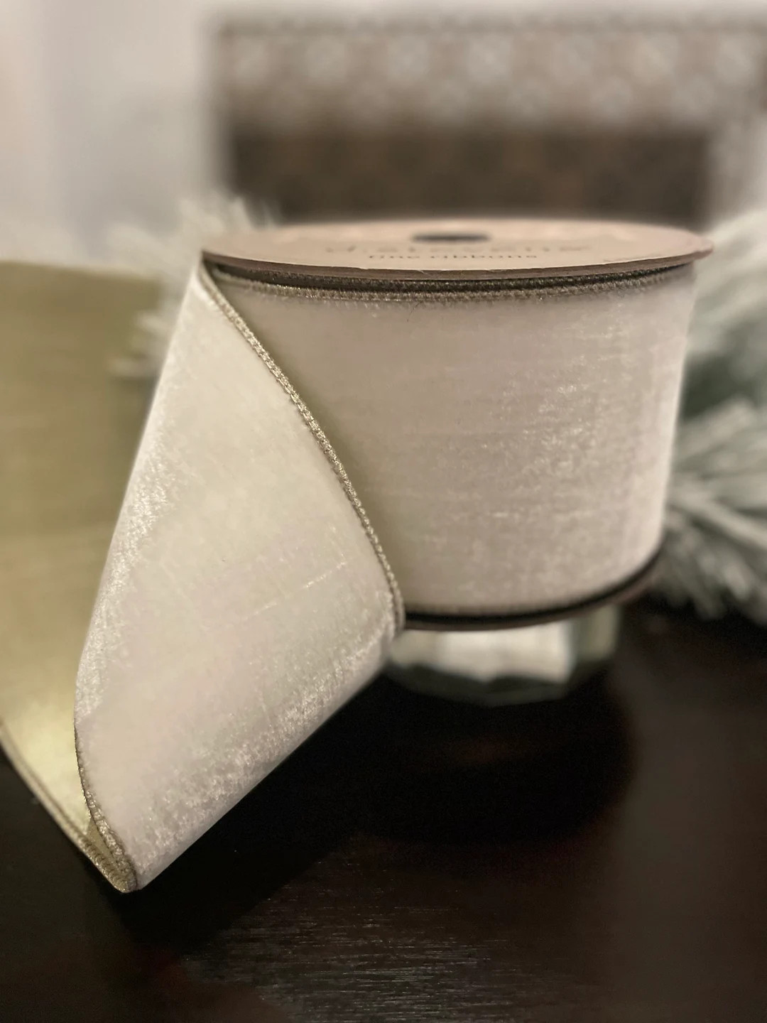 4 X 10 Yds. Designer Lush Velvet Winter White Metallic - Etsy | Etsy (US)