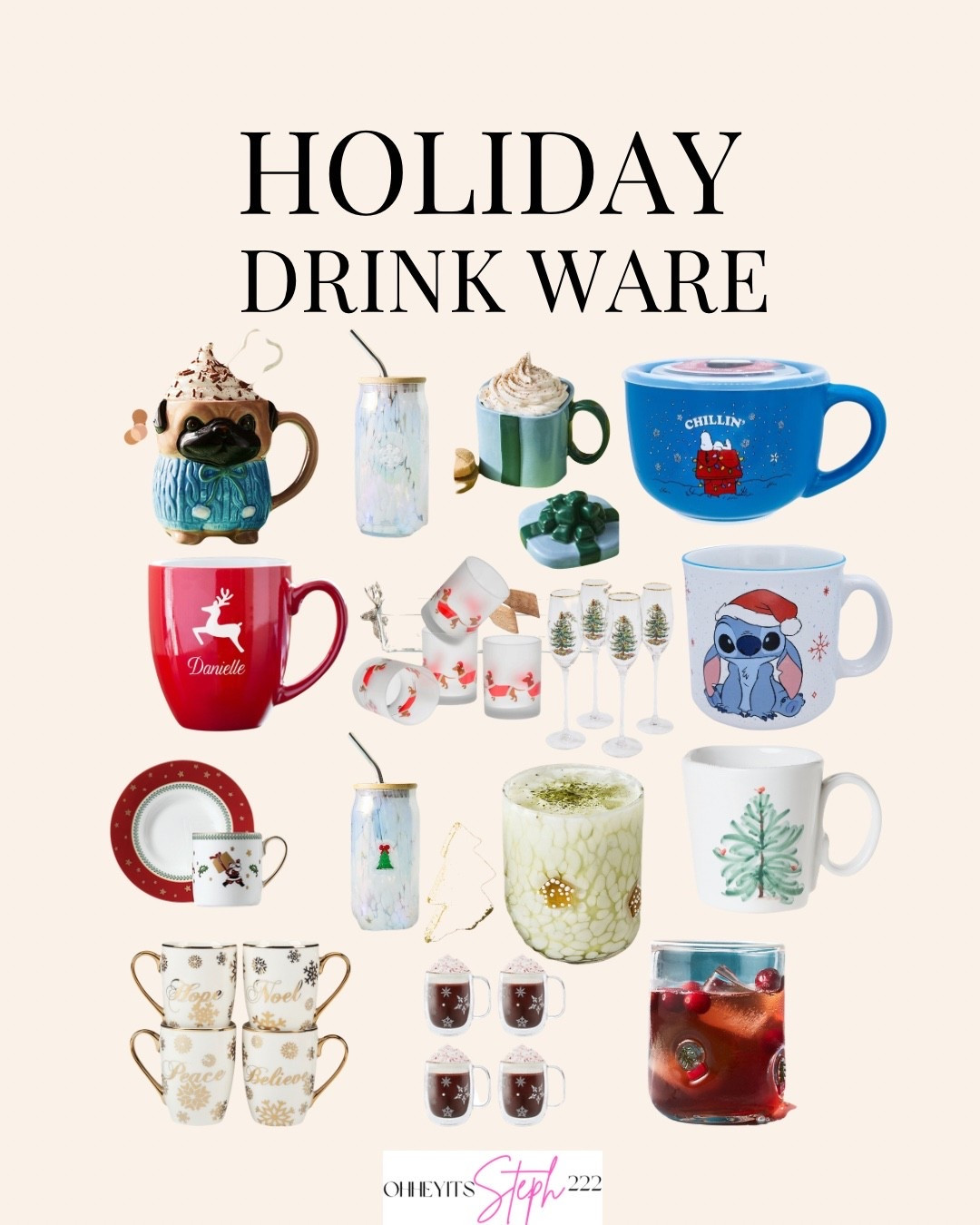 Holiday drink ware 

#LTKHome #LTKFindsUnder50 #LTKHoliday