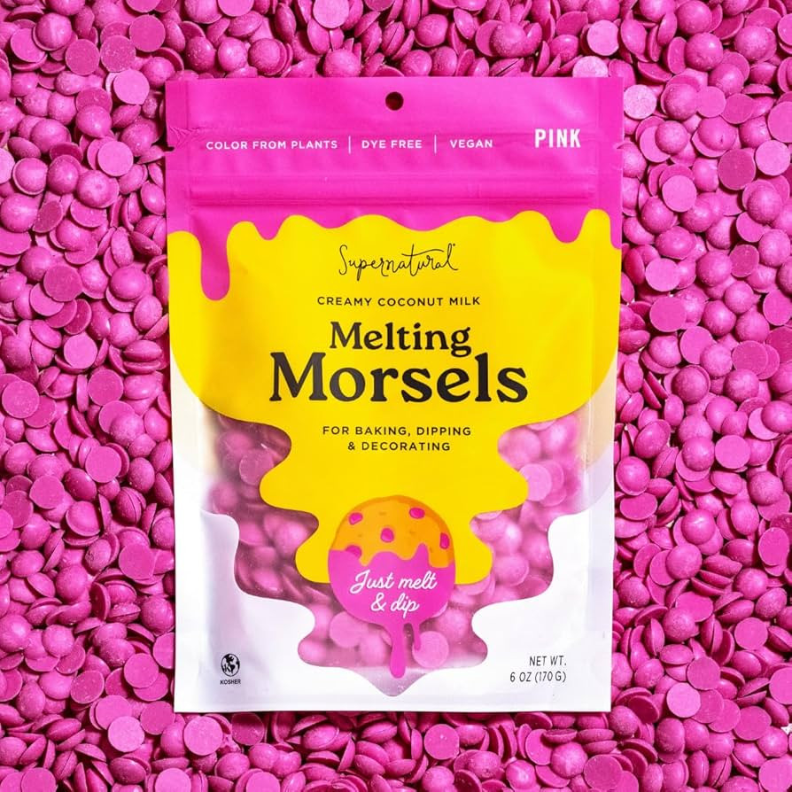 Supernatural Dye-Free Melting Morsels, Pink - Plant-Based, Vegan, Kosher, No Artificial Colors, 6... | Amazon (US)
