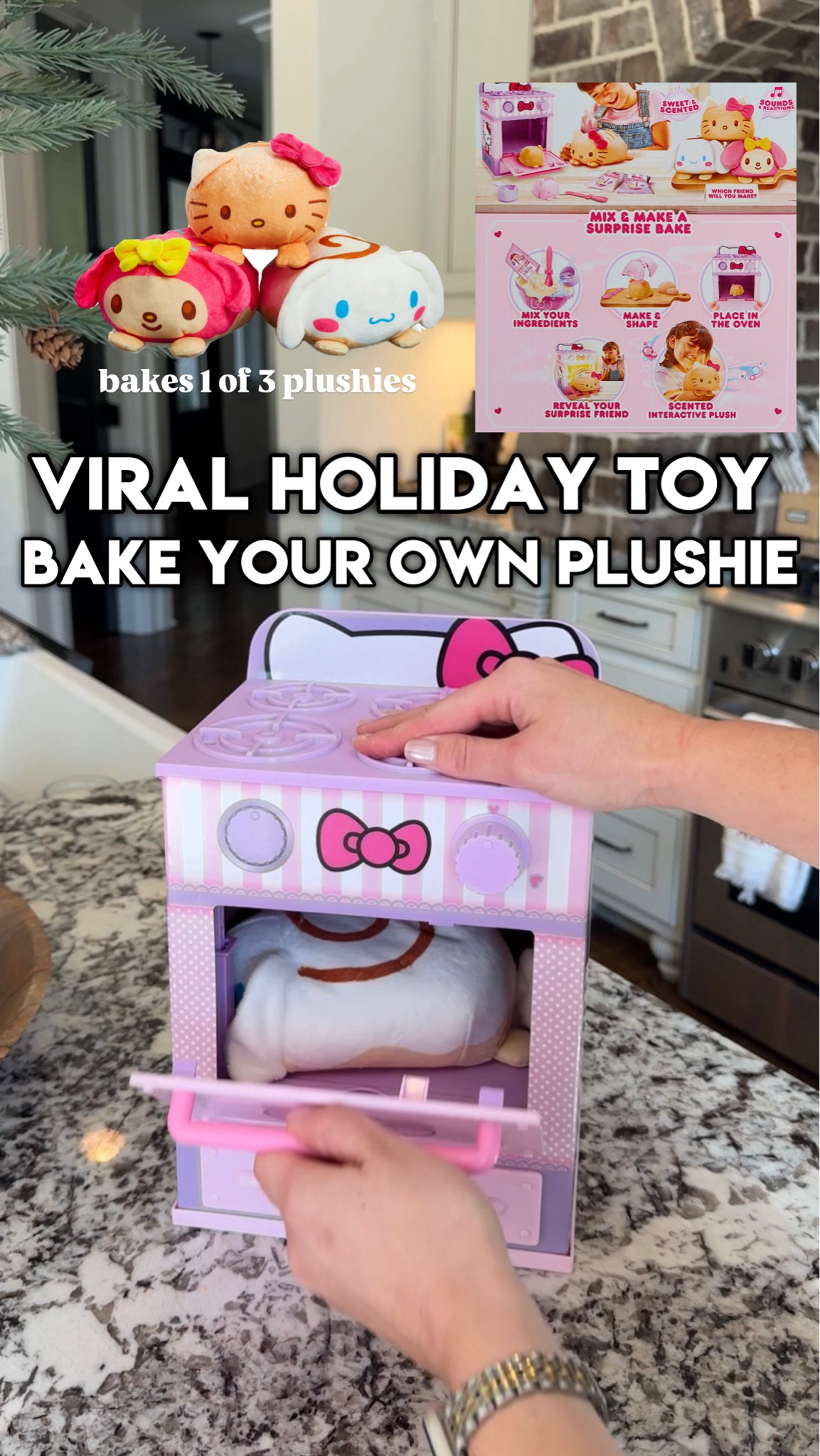 The cutest holiday toy gift idea for a little girl! 😍🎀🎁 my girls are ages 5 & (almost) 7 and they’re OBSESSED with this Christmas toy!!! 🧸 Save this or send to a friend for gift inspo!!!!This is the viral cookeez makery - you bake your own surprise plushie toy! 🤩💖 & where are my fellow millennial hello kitty lovers at?! 🙋🏻‍♀️ Seriously so stinking cute!!!! 🎀 It’s so magical & is sooo fun for kids to make. ✨ Mix the dough, put in the little mold, pop in the oven, & in 10 seconds you have the cutest little plush that makes sounds! 🥹 & it smells like a cinnamon roll! 😋 you get 1 of 3 plushies & it’s so fun to see which one you’re going to get!!! 🎄 I got this on Walmart! Linking this exact hello kitty cookeez makery & some of my other fave Walmart kid toy gift ideas all on my LTK! The link 🔗 to my LTK is in my instagram bio! ✨ 

Direct URL: 

#walmart @walmart #walmarttoys #walmartpartner #christmasgiftideas #kidschristmasgifts #christmastoys #cookezmakery #hellokitty #hellokittyplush #plushiemaker #girlgiftideas #kidgiftideas 


#LTKKids #LTKGiftGuide #LTKHoliday