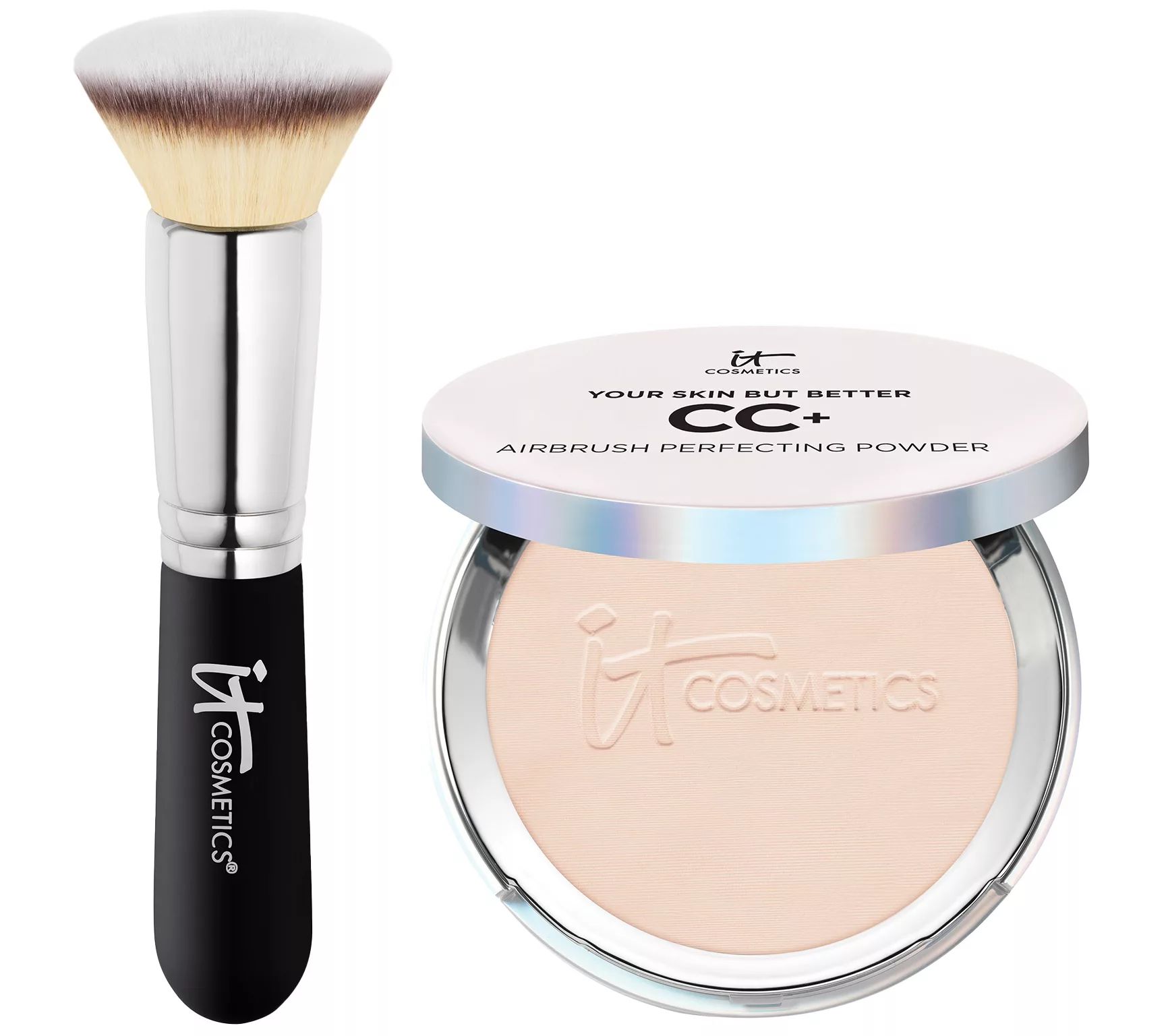 IT Cosmetics CC+ Perfecting Powder Foundation with Brush | QVC