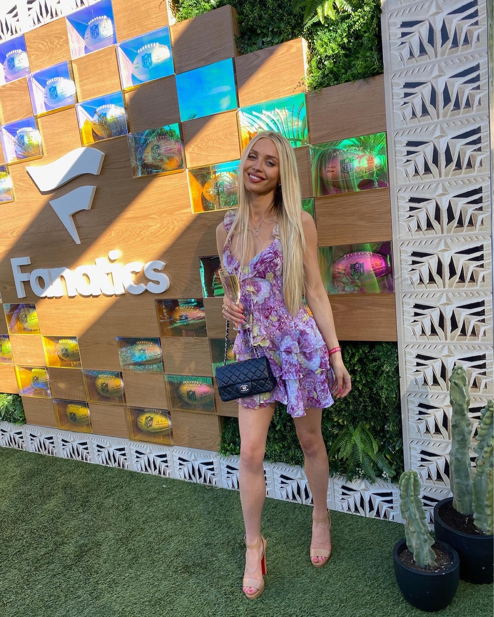 Beautiful likely floral dress perfect for spring. Styled with louboutin sandals and Chanel mini flap. 

#LTKGiftGuide #LTKSeasonal #LTKFind